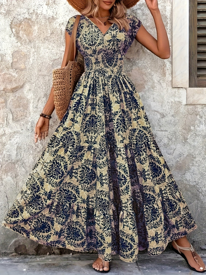 Zwiewny boho sukienka maxi