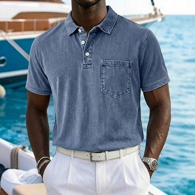 Vintage-Washed koszulka polo