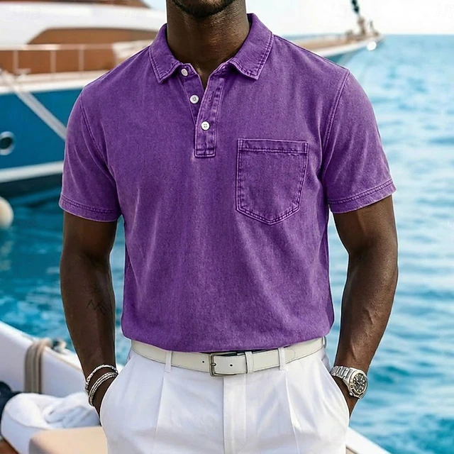 Vintage-Washed koszulka polo