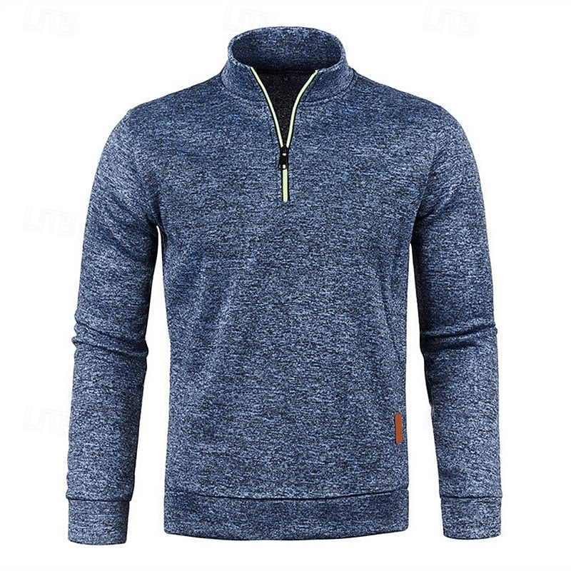 Zamek 1/4 fakturowany sweter sweter
