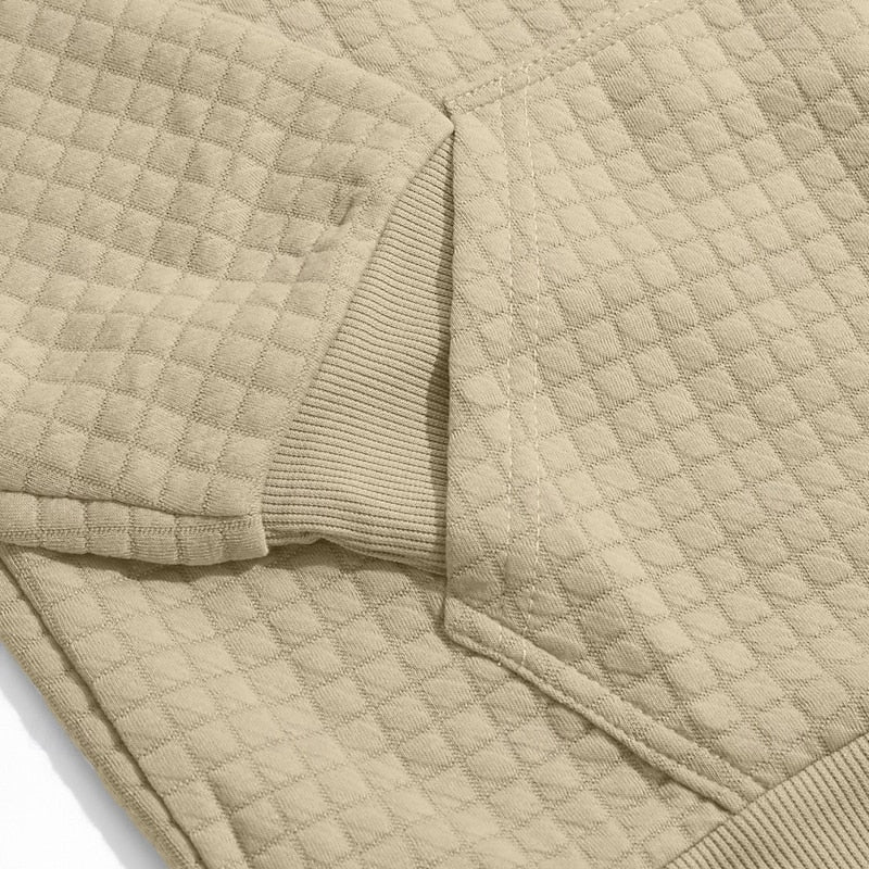 Fakturowany komfort bluza z kapturem