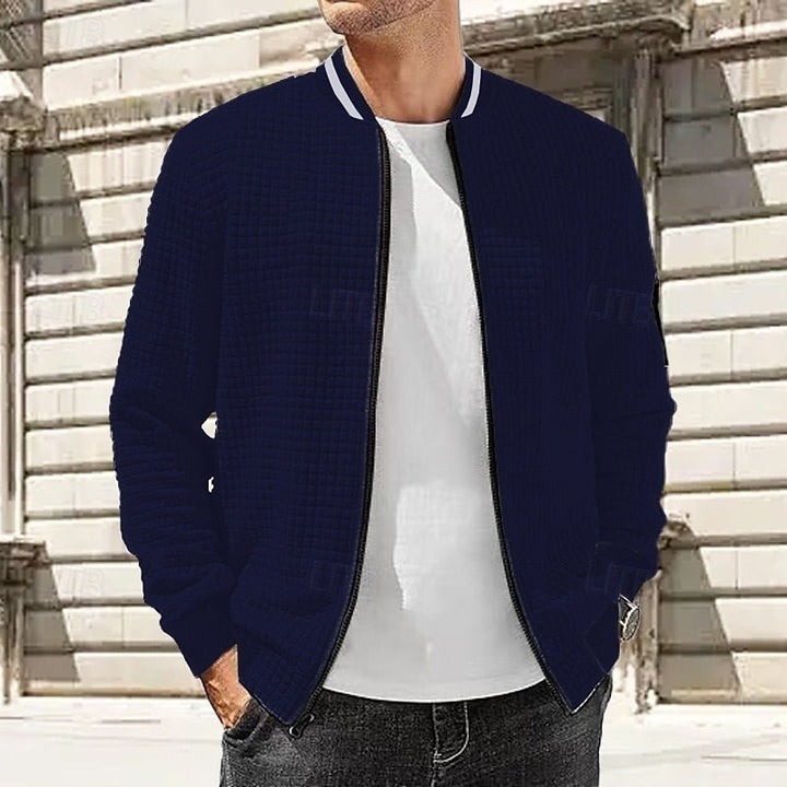 Fakturowany Bomber kurtka