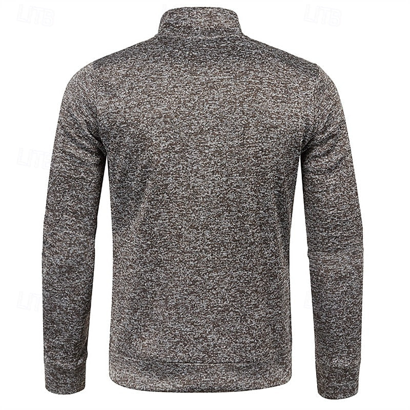 Zamek 1/4 fakturowany sweter sweter