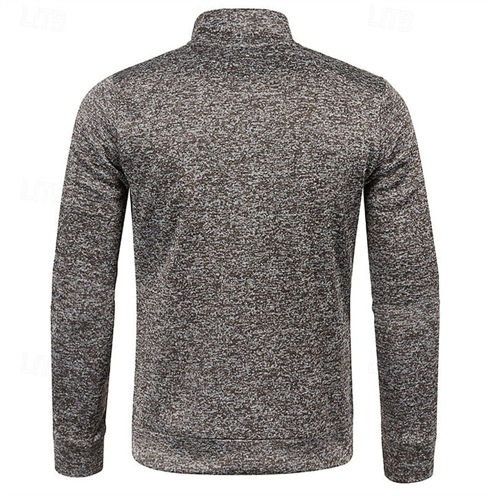 Zamek 1/4 fakturowany sweter sweter