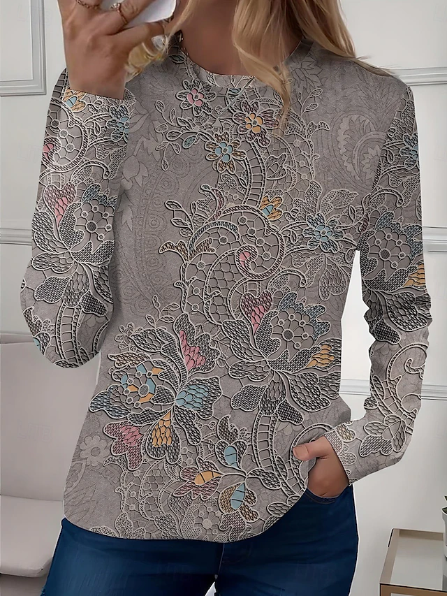 Artful długi-rękaw tunika