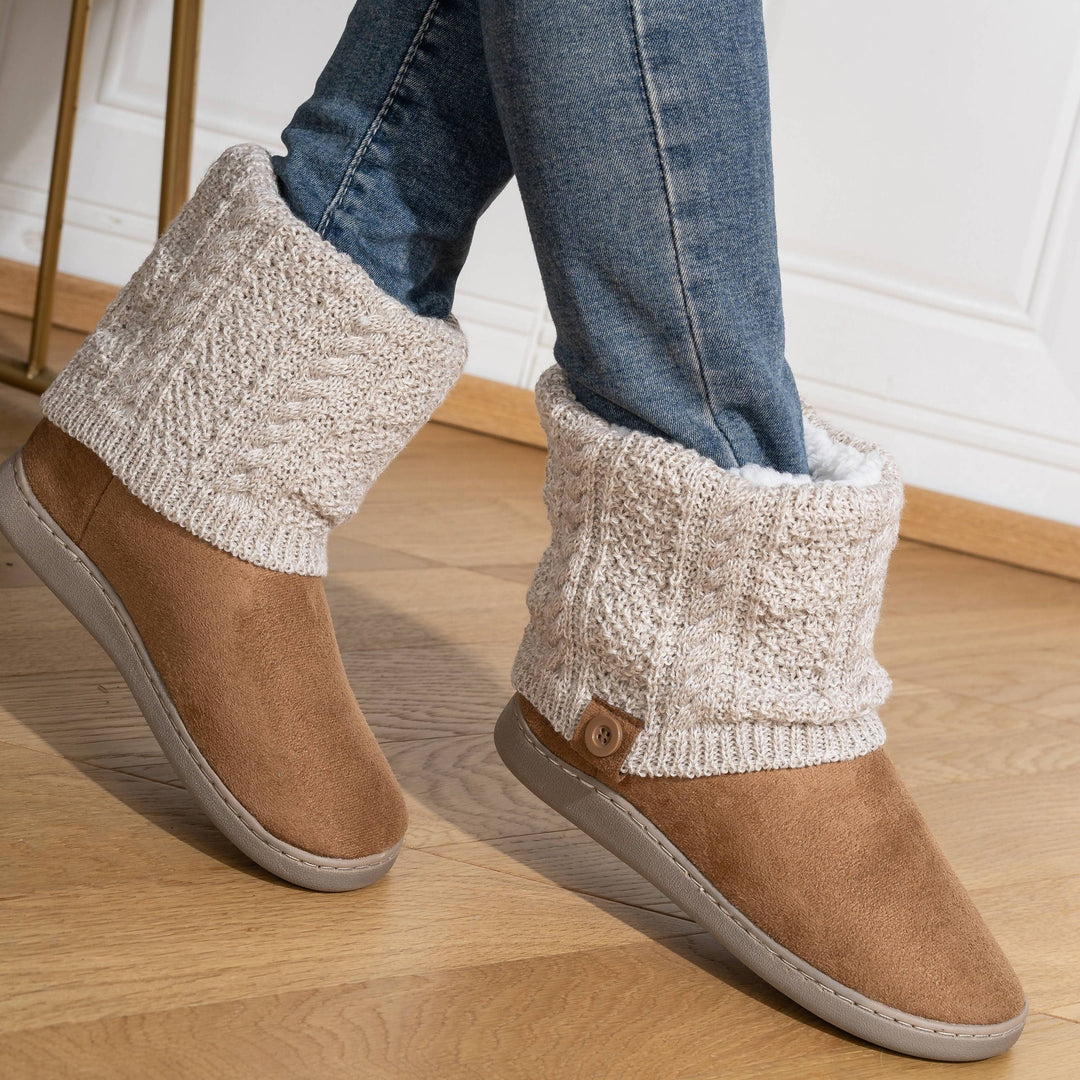 Przytulna dzianina-Cuff buty