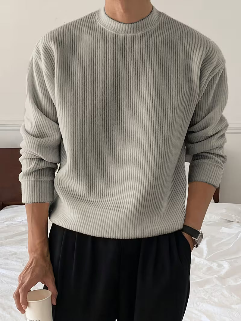 Knitwear długi rękaw prążkowany koszula