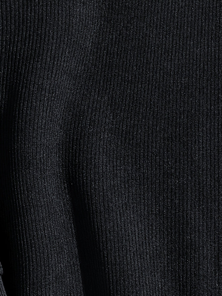 Layered okrągły dekolt bluza