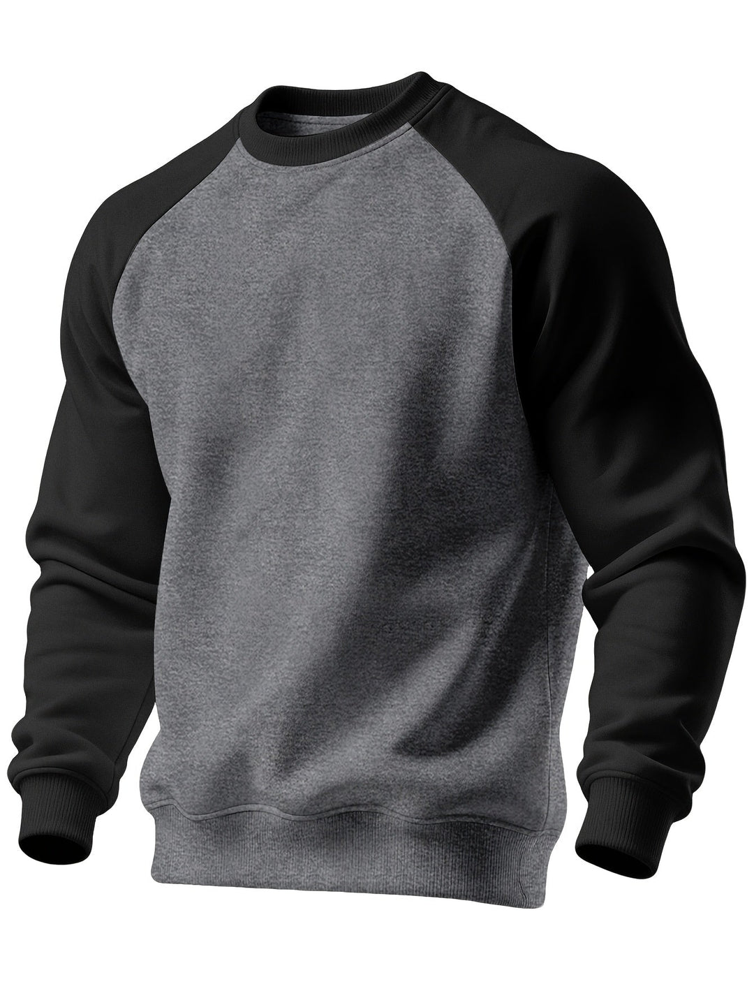 Klasyczny Raglan bluza z okrągłym dekoltem