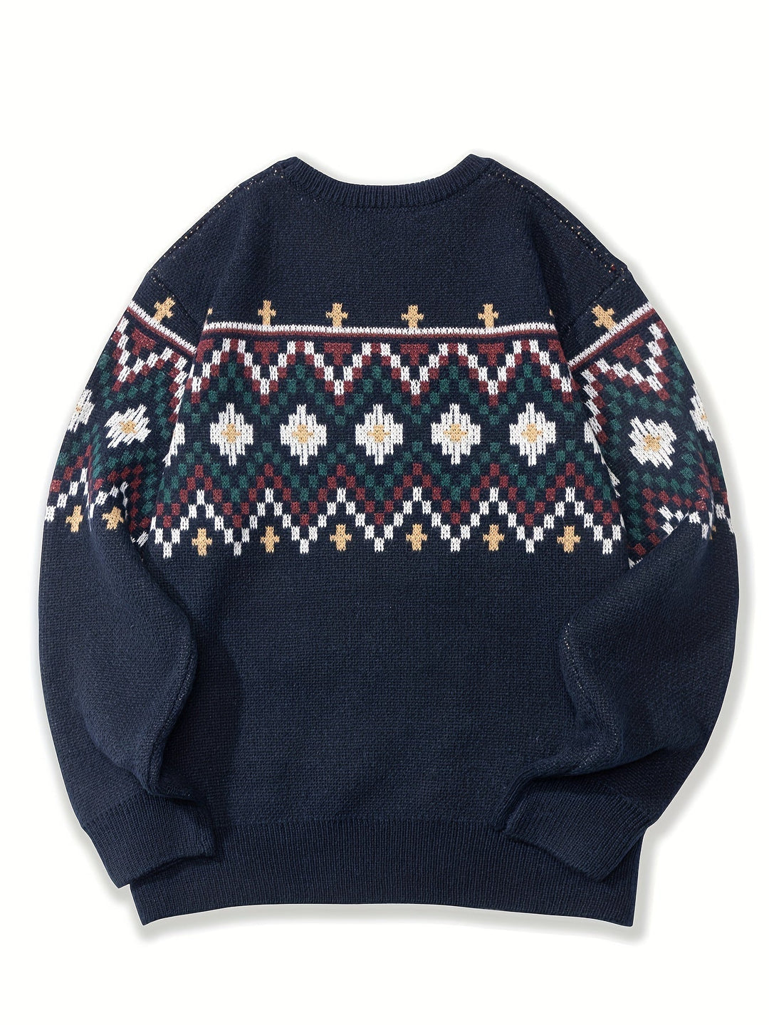 Tradycyjny wzorzysty sweter