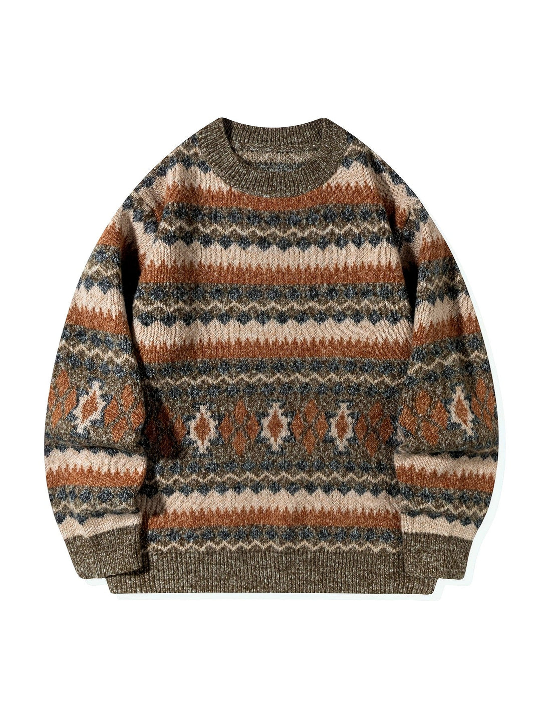 Tradycyjny wzorzysty sweter