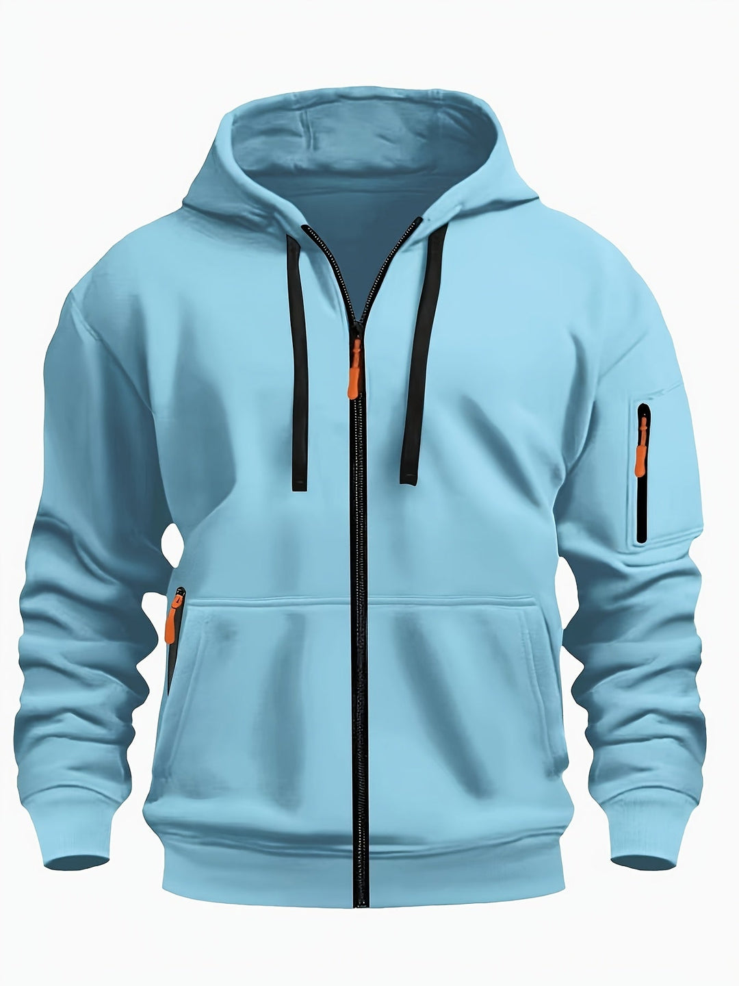 Codzienny Zip-Up bluza z kapturem