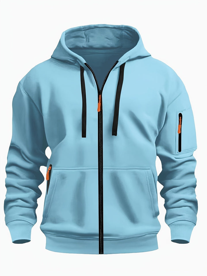 Codzienny Zip-Up bluza z kapturem