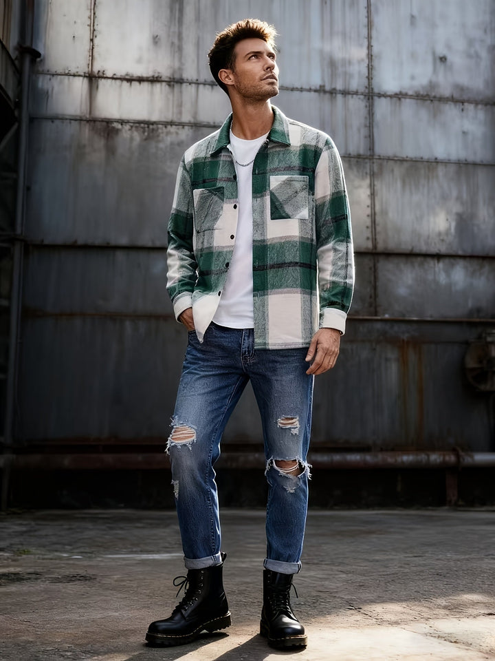 Solidny Check Overshirt