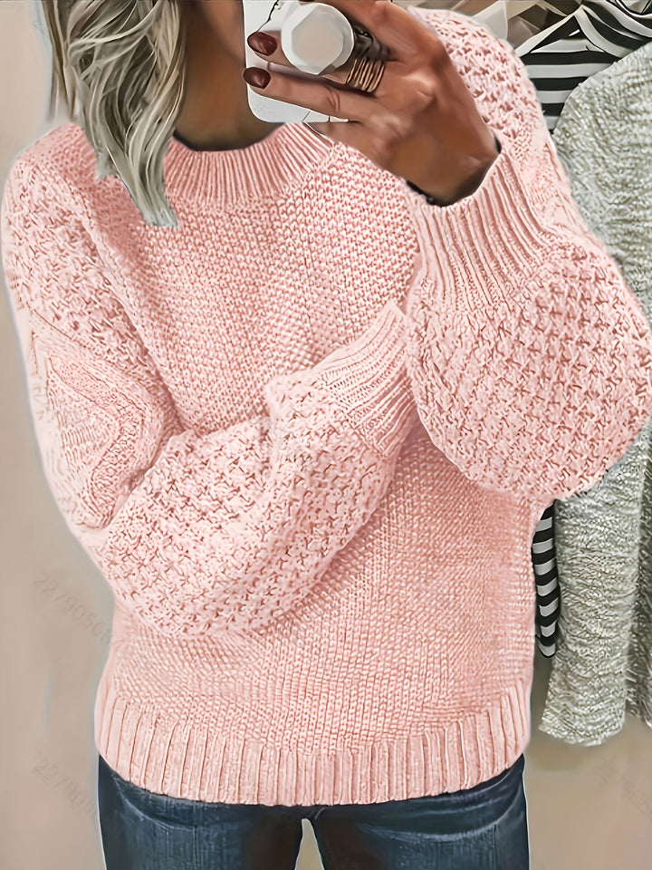Przytulny Lantern-Sleeve sweter