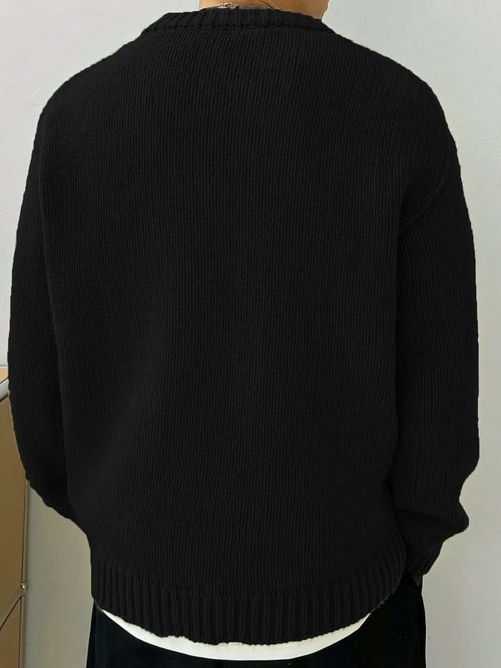 Swobodny Drop-Shoulder sweter