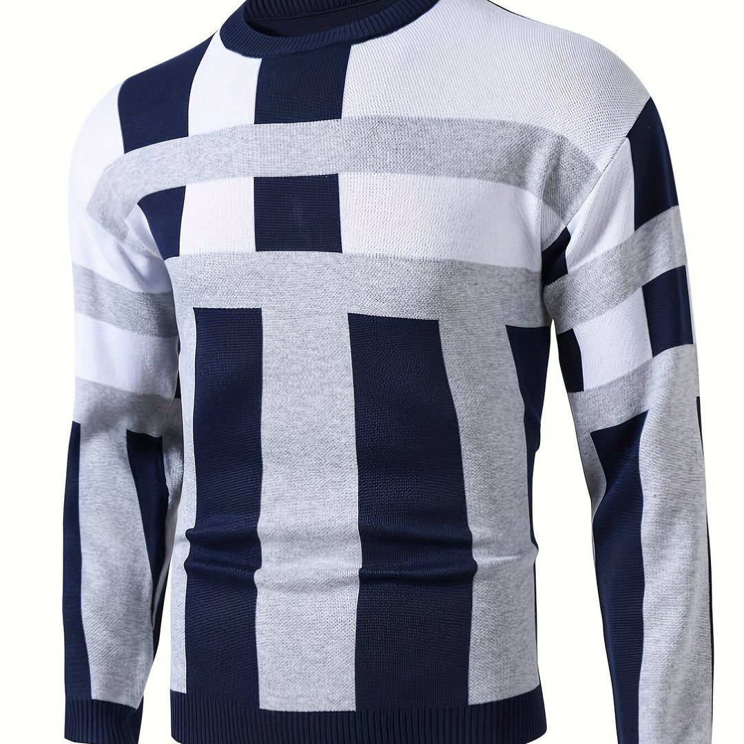 Nowoczesny Colorblock sweter