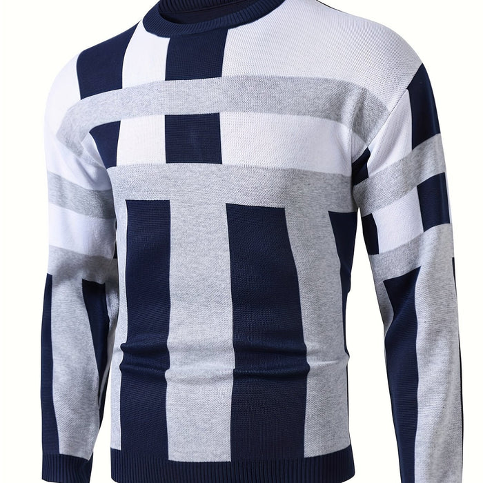 Nowoczesny Colorblock sweter