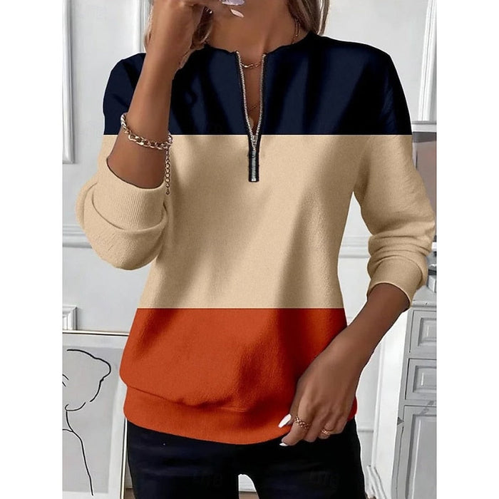 Zamek 1/2 blok kolorystyczny bluza