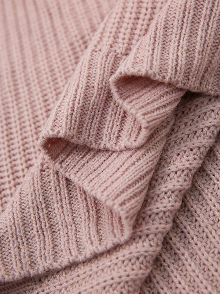 Swobodny Half-sweter z golfem sukienka