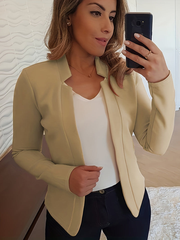 Otwarty przedni dopasowany kurtka