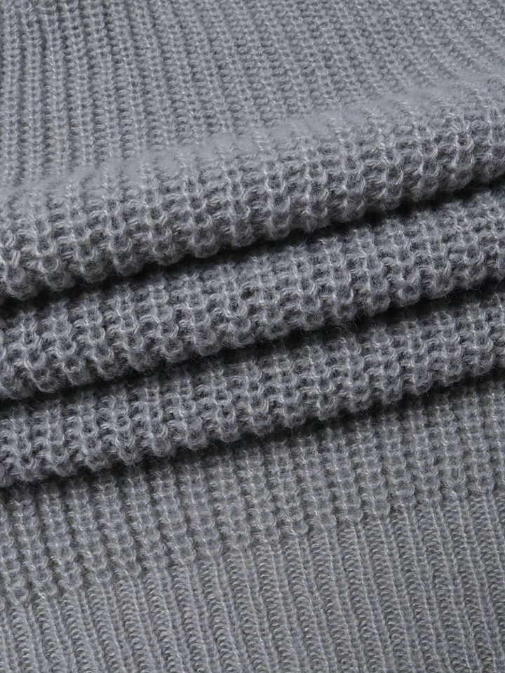 Swobodny Zip-Up kardigan