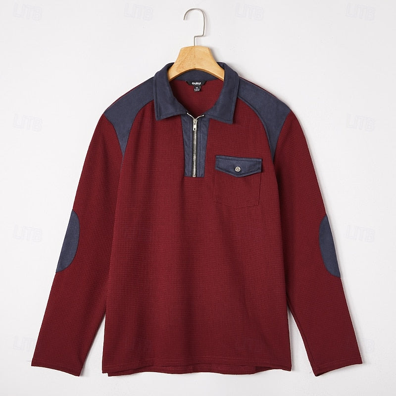 Zamek 1/4 fakturowany sweter