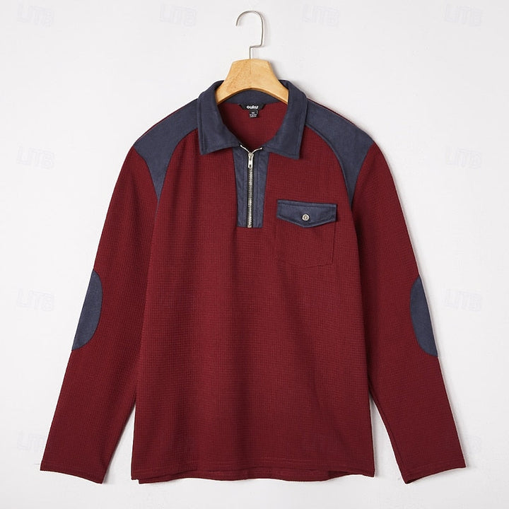Zamek 1/4 fakturowany sweter