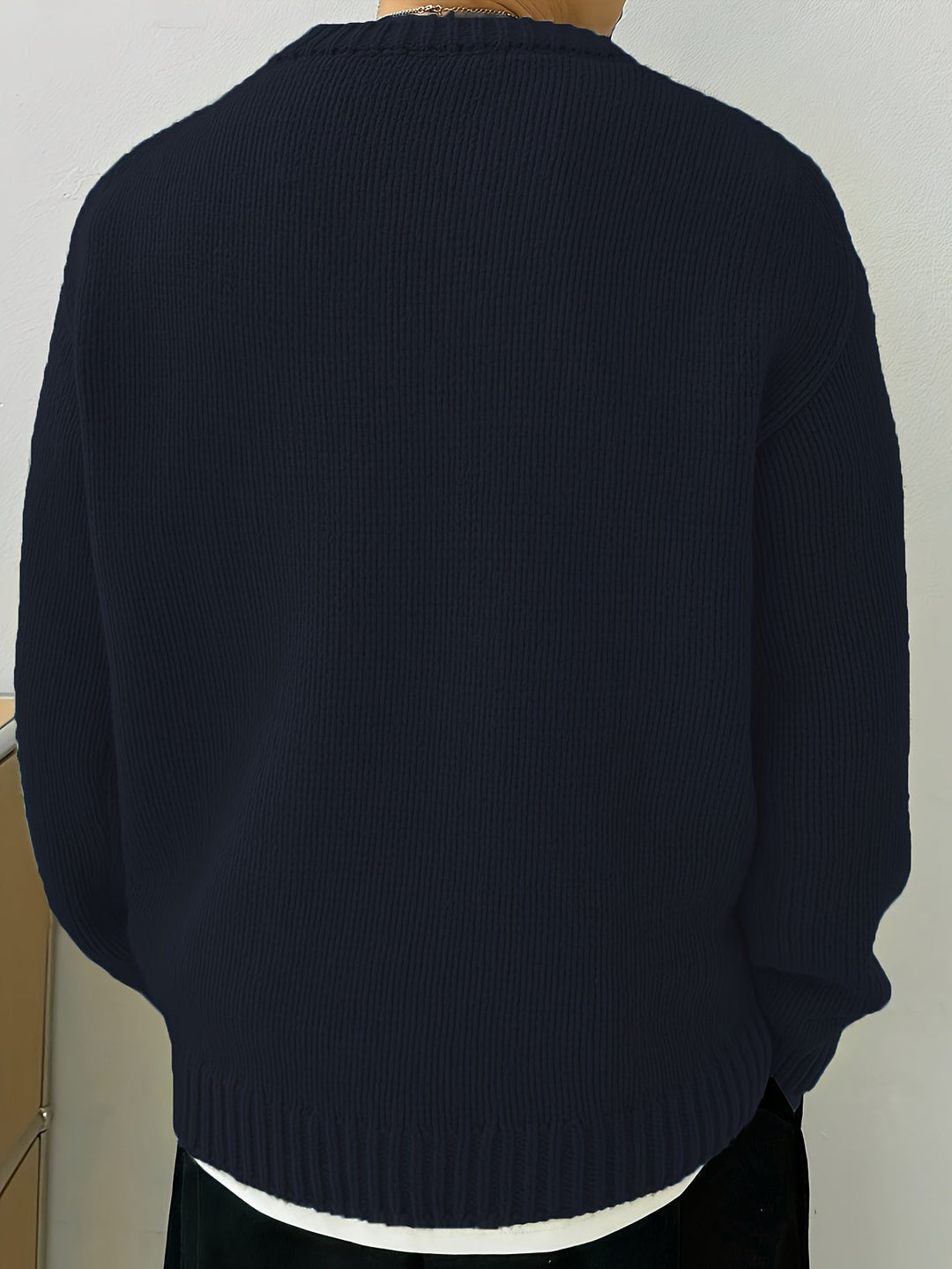Swobodny Drop-Shoulder sweter