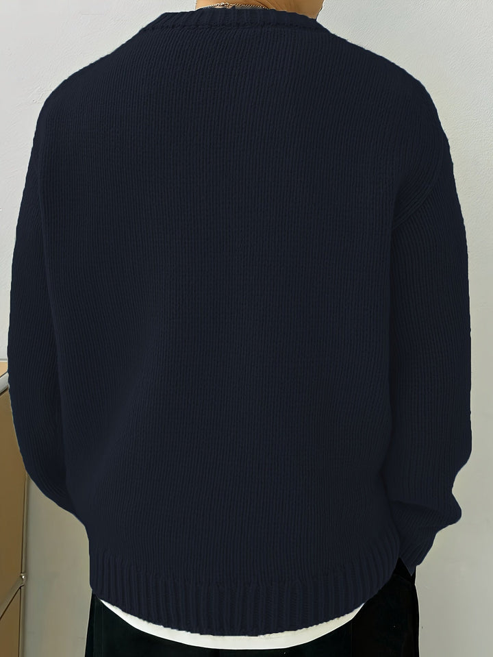 Swobodny Drop-Shoulder sweter