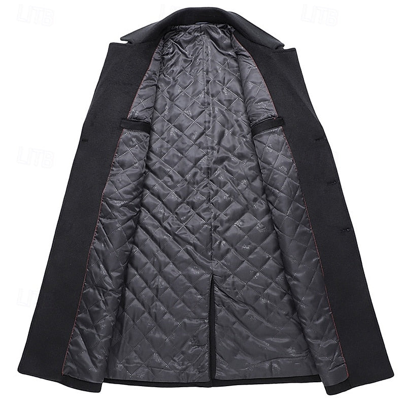 Elegancki Double-Breasted Overcoat