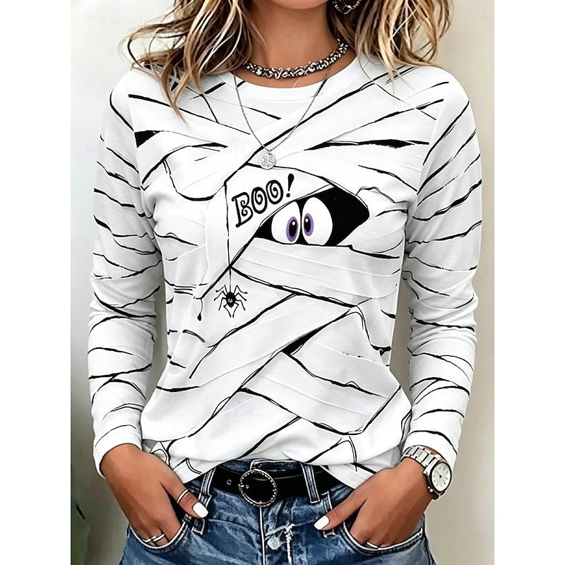 Playful Halloween długi-rękaw top