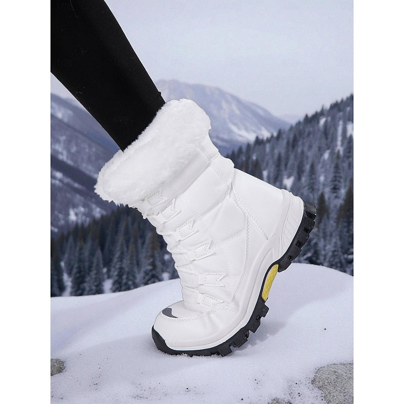 Przytulny sznurowane buty zimowe