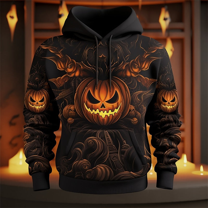 Halloween Pumpkin graficzny bluza z kapturem