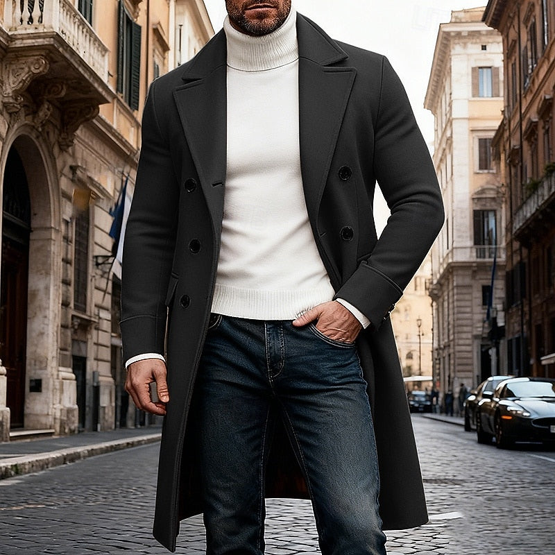 Elegancki długi Overcoat