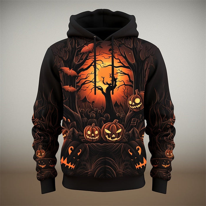 Halloween Pumpkin graficzny bluza z kapturem