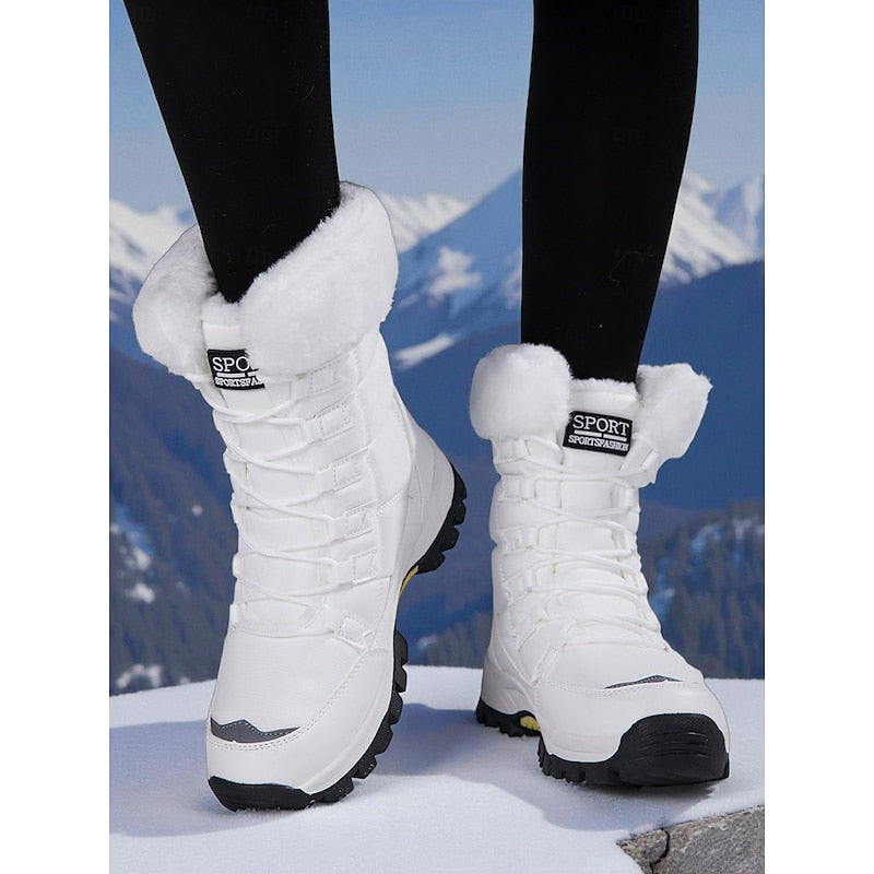 Przytulny sznurowane buty zimowe