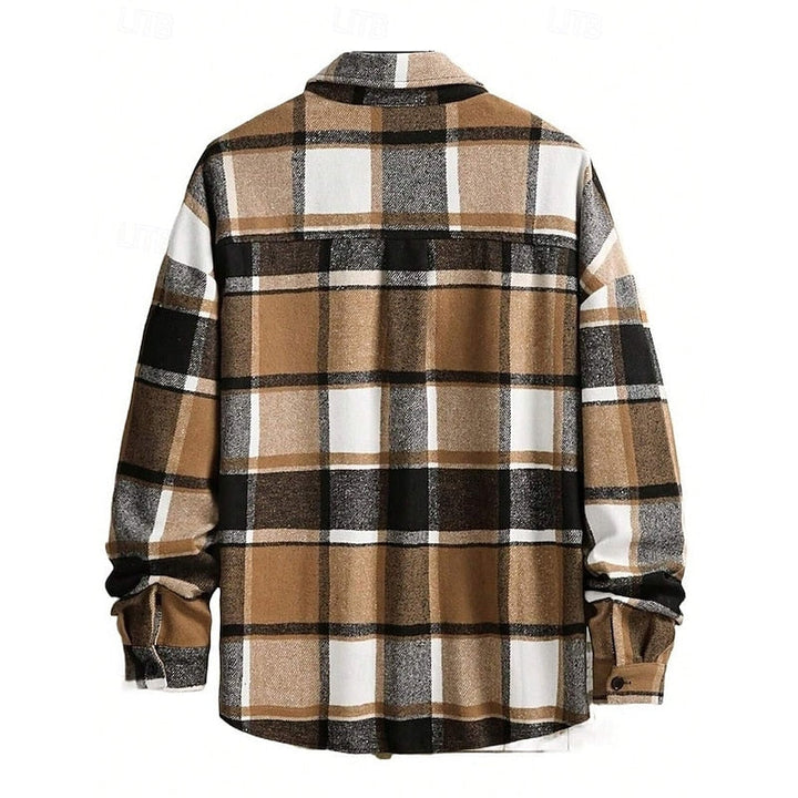 Solidny krata Overshirt