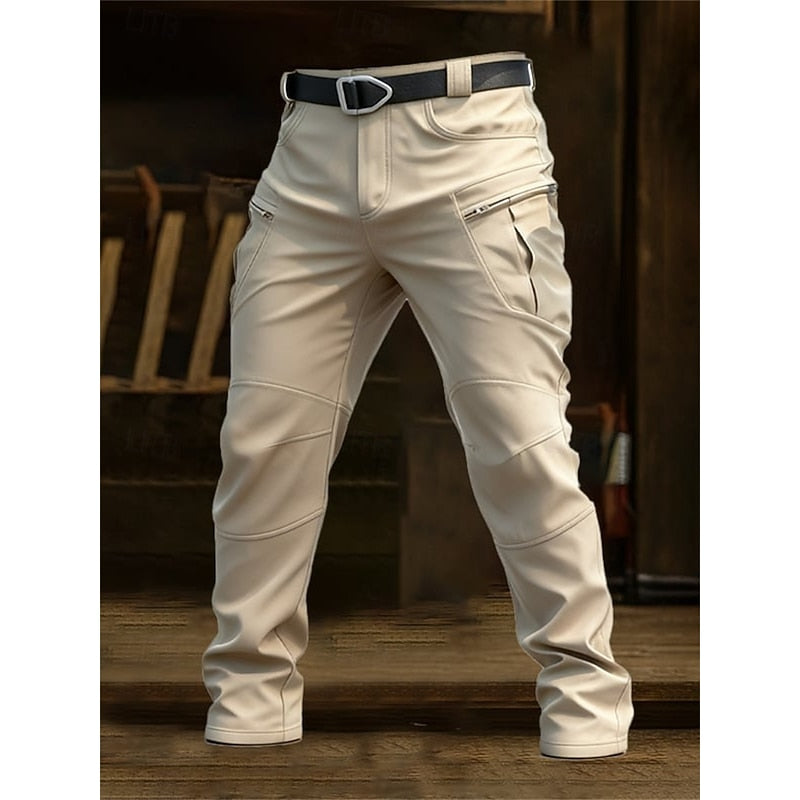 Solidny Multi-Pocket spodnie cargo