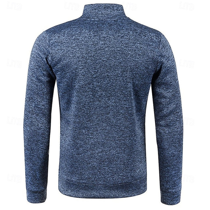 Zamek 1/4 długi-rękaw polo