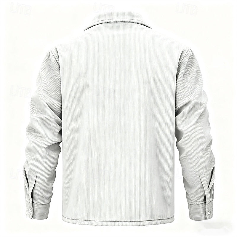 Prążkowany ocieplany kurtka
