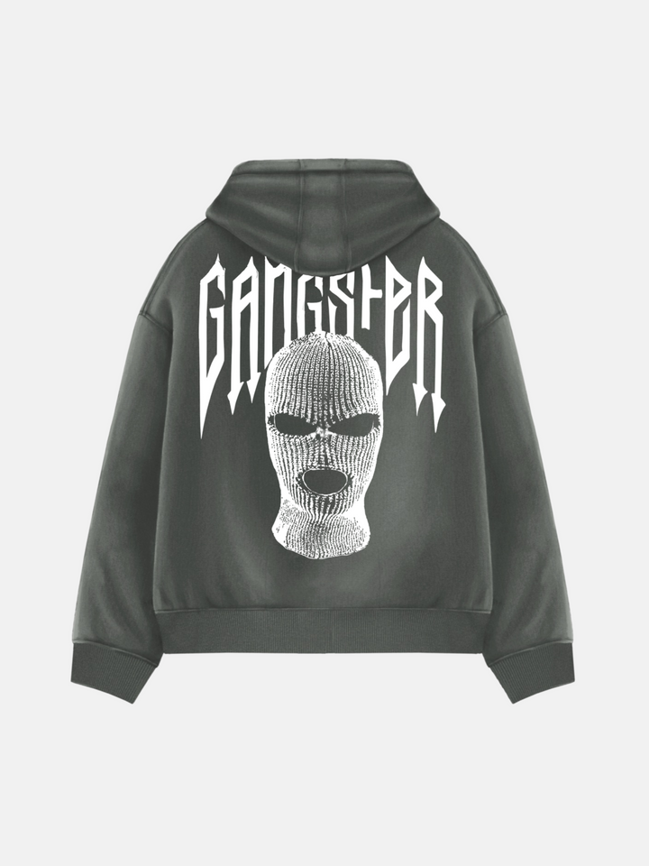 Oversize Gangster Hoodie - Antracyt