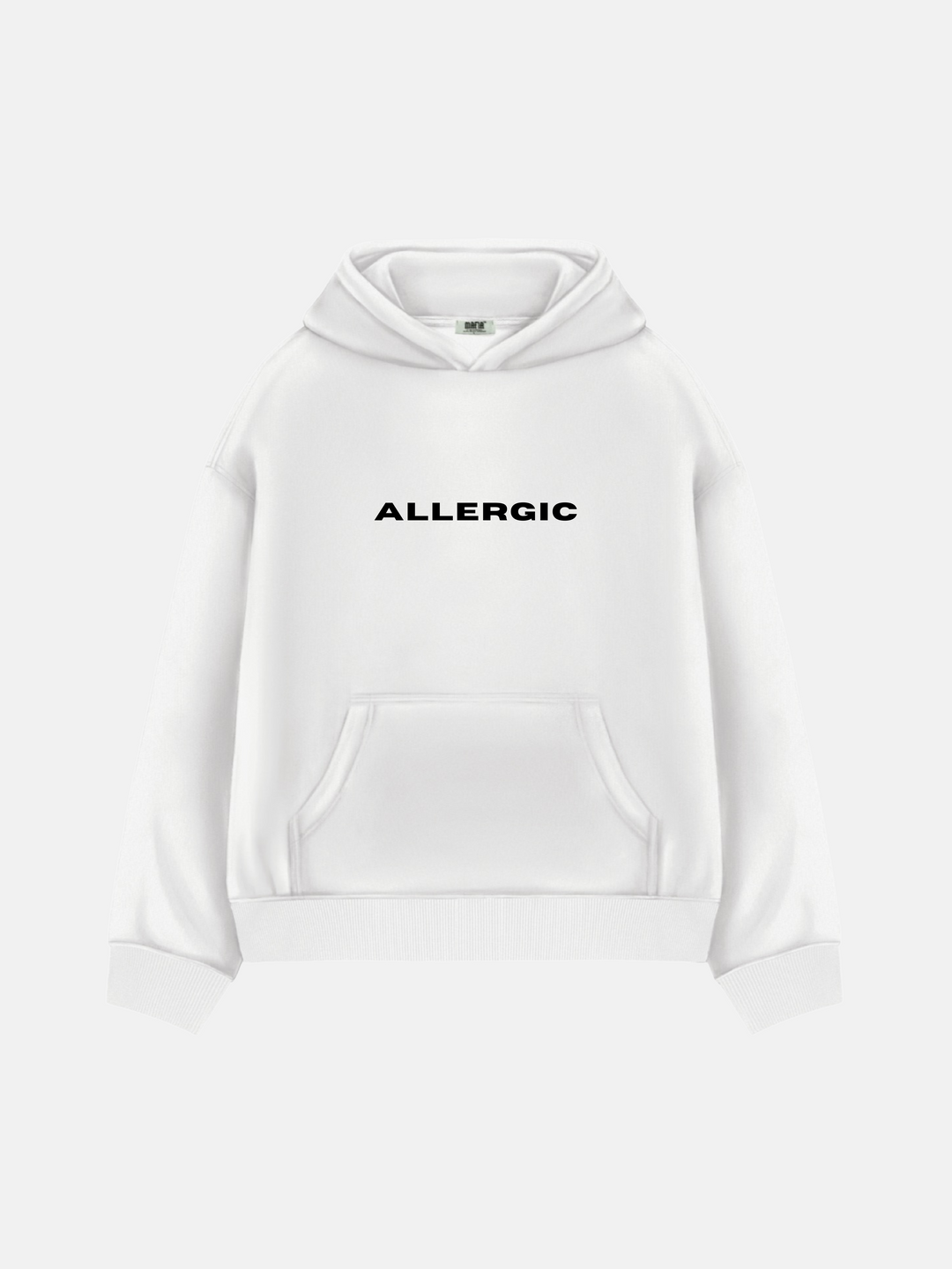Oversize Hoodie Alergiczny - Biały