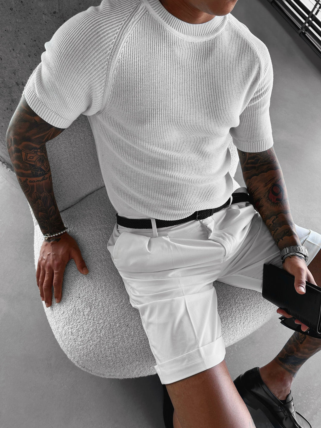 T-shirt Slim Fit - Biały