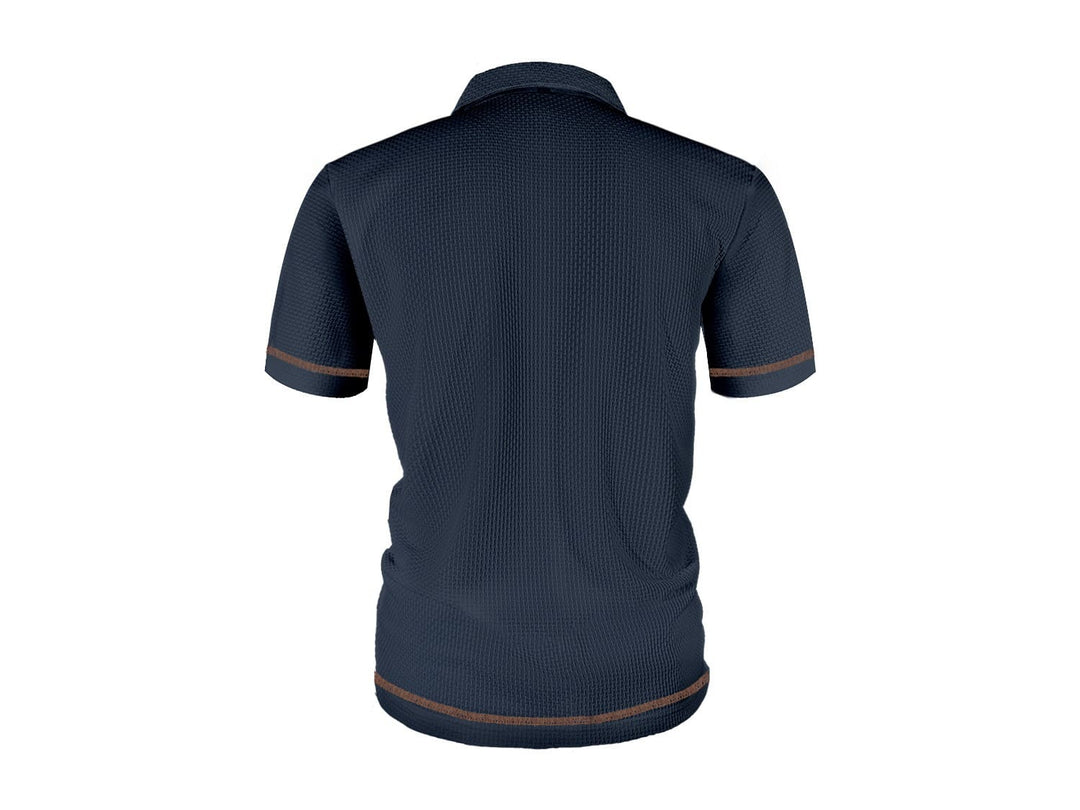 Elegancki fakturowany koszulka polo