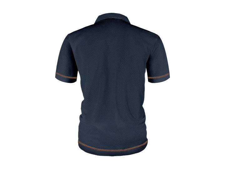 Elegancki fakturowany koszulka polo