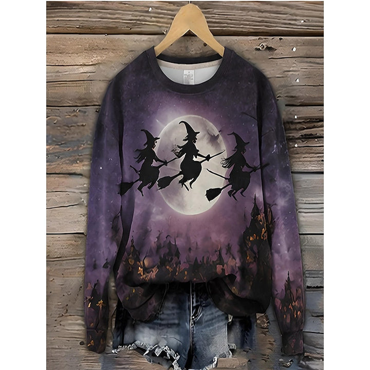 Playful Halloween w paski bluza