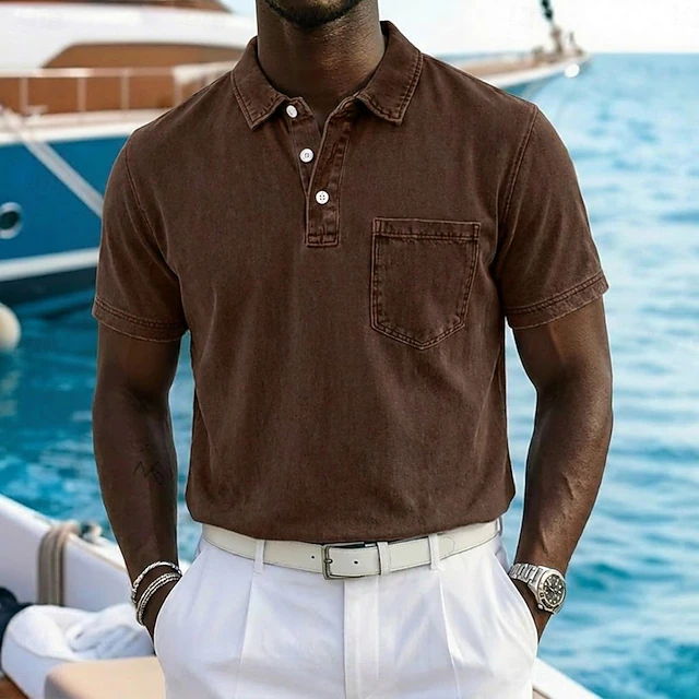 Vintage-Washed koszulka polo