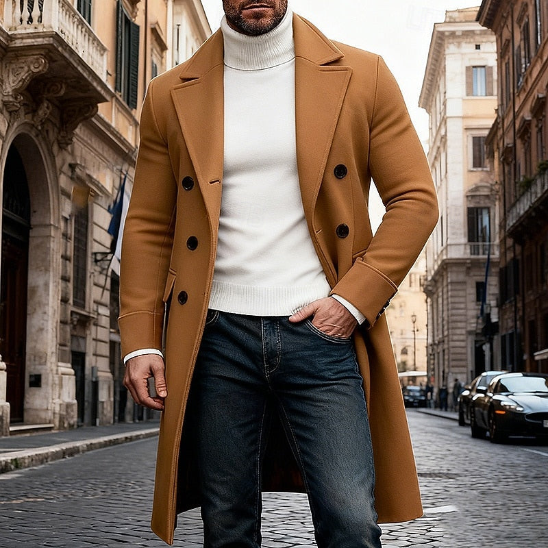 Elegancki długi Overcoat