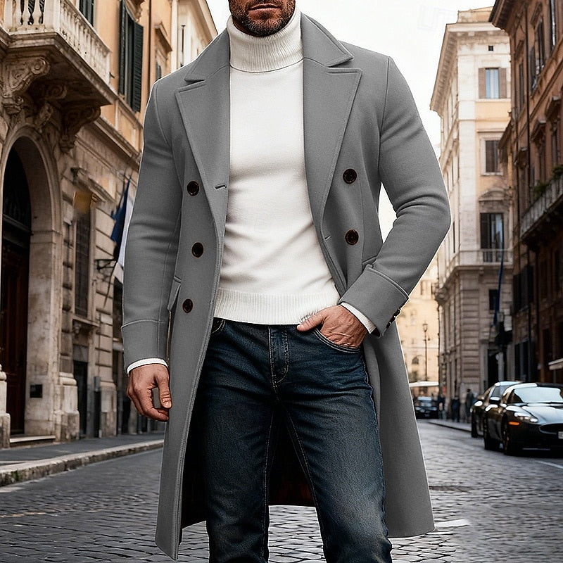 Elegancki długi Overcoat